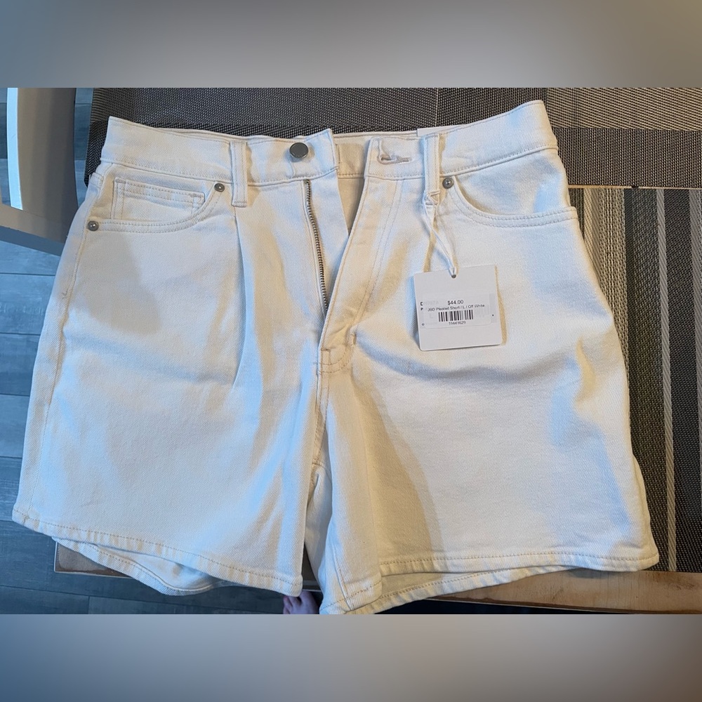 White Denim Shorts